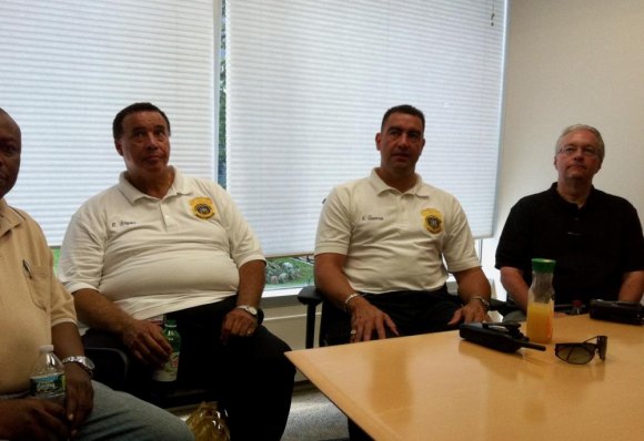 Distant Mirror: RIOC & Hurricane Irene From the right, transportation director Cy Opperman and PSD chief Keith Guerra, scowling apparently on orders from the top.